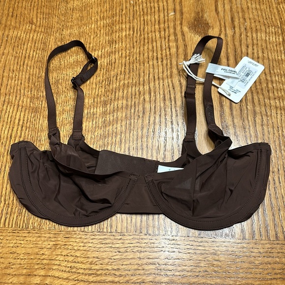 Aerie SMOOTHEZ Mesh Unlined Bra Full Coverage Brown Size 32C - Picture 5 of 6